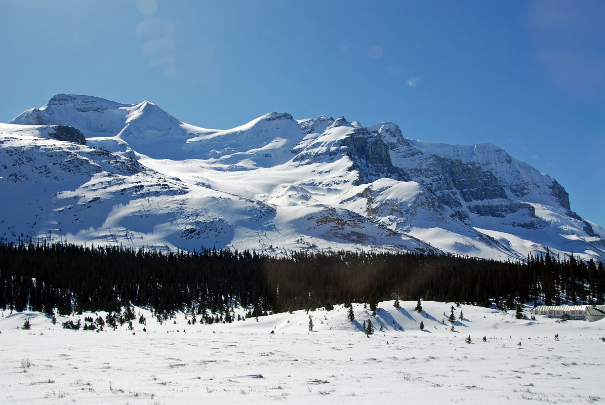 12 Mount Athabasca and Mount Andromeda From Just Before Columbia Icefields On Icefields Parkway